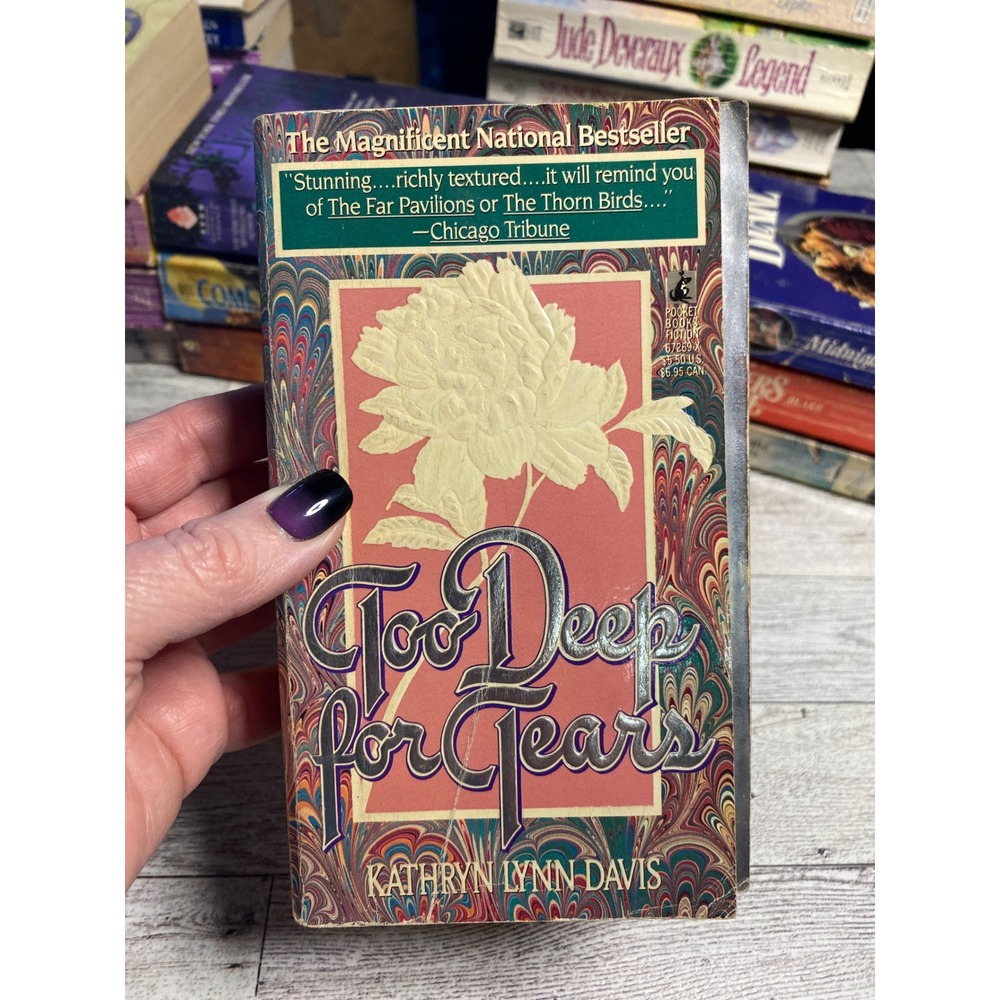 Too Deep for Tears Kathryn Lynn Davis Paperback Novel 1990 1st Print Stepback